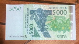 WAS/ Ivory Coast 5000 Francs UNC - Other - Africa