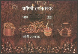 India Indian Coffee 2017 Miniature Sheet Mint Good Condition BACK SIDE ALSO (pms150) - Unused Stamps