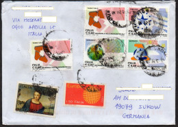Italien 2011, 2023  MiNr. 3427 (2), 3428- 3430 (aus Block 52) Finanzagentur, ....   Brief/ Letter  In Die BRD - 2021-...: Marcophilia