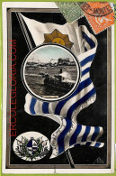 Af2831 - URUGUAY - VINTAGE POSTCARD - FLAG, 1907 - Uruguay