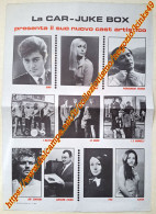 B252) CAR-JUKE BOX : Pagina Pubblicità Nuovo Cast Artistico = Aprile 1968 - Posters