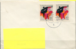 Cover To Belgium From Berlin 1 - With 2 Stamps XX Berliner Festwochen - Lettres & Documents