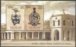 India 250 Years Survey Of India 2017 Miniature Sheet Mint Good Condition BACK SIDE ALSO (pms153) - Unused Stamps