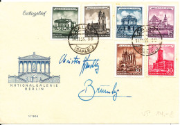 Germany DDR FDC 14-11-1955 Nationalgalerie Berlin Complete Set Of 6 With Cachet - Other & Unclassified