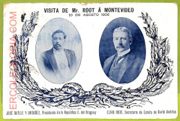 Af2836 - URUGUAY - VINTAGE POSTCARD - Visita De Mr.Root A Montevideo - Uruguay