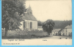Cugnon-sur-Semois (Mortehan-Bertrix)-L'Eglise-Cimetière-Cachet Relais-étoile De Cugnon-1903-Précurseur-Edit.Nels-Rare - Bertrix
