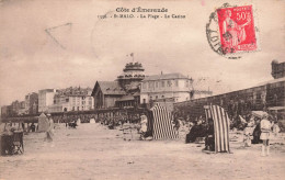 FRANCE - Saint Malo - La Plage - Le Casino - Animé - Carte Postale Ancienne - Saint Malo