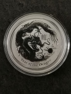 1 DOLLAR ARGENT 2012 ANNEE DU DRAGON LUNAR SERIES AUSTRALIE / 1 OZ SILVER 999 / AUSTRALIA - Dollar