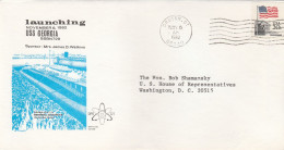 USS Georgia Submarine USA 1982 Cover - Sous-marins