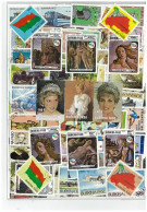 Collection De Timbres Burkina Faso Oblitérés 50 Timbres Différents - Burkina Faso (1984-...)