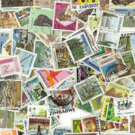 Collection De Timbres Zimbabwe Oblitérés 300 Timbres Différents - Zimbabwe (1980-...)