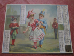 CHROMO - Calendrier 1er Semestre 1886 - Tamaño Pequeño : ...-1900