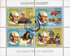 Timbres Thèmatiques Congo No BF 31  Oblitérés Célébrités,Volcans - Colecciones