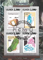 Timbres Thèmatiques Ouganda No 2590/2593 Oblitérés Minéraux - Ouganda (1962-...)