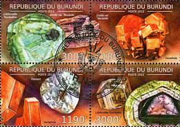 Timbres Thèmatiques Burundi No 1676/79 Oblitérés Minéraux - Collections