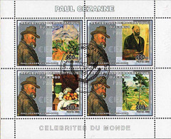 Timbres Thèmatiques Congo No 1793/96 Oblitérés Tableaux,Cézanne - Collezioni