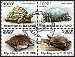 Timbres Thèmatiques Burundi No 163  Oblitérés Animaux,Tortues - Colecciones