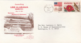 USS Alabama Submarine USA 1984 Cover - Duikboten