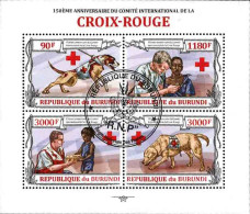 Timbres Thématiques Burundi No 2002/2005 Oblitérés Croix Rouge - Colecciones