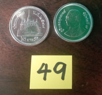 Thailand Coin Circulation 2 Baht Year 2006 Nickel Y444 - Thaïlande