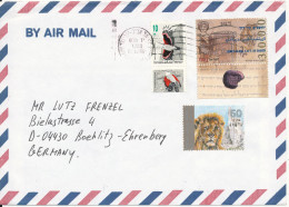 Israel Cover Sent To Germany 4-2-1996 Topic Stamps - Brieven En Documenten