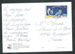 Cpsm/gf  - De Nouméa Affr. / Poste Aérienne Yvert N°325  Fap20010 - Storia Postale