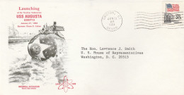 USS Augusta Submarine USA 1984 Cover - Sous-marins