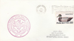 USS John F Kennedy Submarine USA 1985 Cover - Duikboten