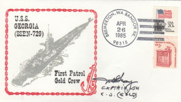 USS Georgia Submarine USA 1985 Cover - U-Boote