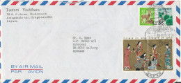 Japan Air Mail Cover Sent To Denmark 10-9-1975 - Airmail