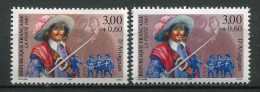 26121 FRANCE N°3117** 3F+60c. D'Artagnan : Rabat Du Chapeau Gris Au Lieu De Bleu + Normal (non Inclus) 1997  TB - Ongebruikt