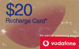 Australia, AU-VOD-REF-0053?, Vodafone, $20 FastFone Recharge, 2 Scans.   Expiry : 31. December 2003   NB Wear - Australie