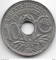 France 10 Centimes  1936 Km 866a  Unc - 10 Centimes