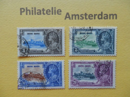 Hong Kong 1935, KING GEORGE V, 25 ANN. SILVER CORONATION JUBILEE: Mi 132-35 - Used Stamps