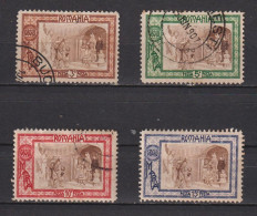 Timbres Oblitérés De Roumanie, De 1907 N°203 à 206 - Oblitérés