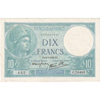 France, 10 Francs, Minerve, 1939, C.70482, SUP, Fayette:7.4, KM:84 - 10 F 1916-1942 ''Minerve''