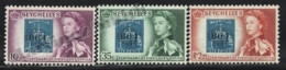 Seychelles 1961 Yvert 185-87, Royalty. Queen Elizabeth. Centenary First Post Office - MNH - Seychelles (1976-...)