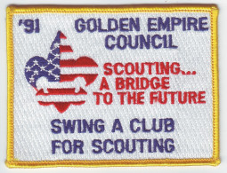 B 11 - 108 USA Scout Badge - 1991 - Scouting