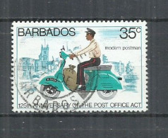 BARBADOS 1968 - 125th ANNIVERSARY OF POST OFFICE -  USED OBLITERE GESTEMPELT USADO - Poste