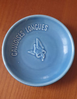 BELLE COUPELLE PUBLICITAIRE - RAMASSE MONNAIE - "GAULOISES LONGUES" - BLEUE - FAÏENCE DE GIEN - EXCELLENT ETAT - Ashtrays