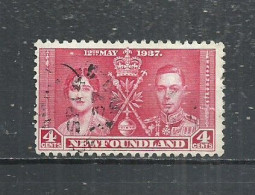 NEWFOUNDLAND 1937 - KING GEORGE VI AND QUEEN ELIZABETH  - USED OBLITERE GESTEMPELT - 1908-1947