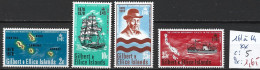 ÎLES GILBERT & ELLICE 161 à 64 ** Côte 5 € - Islas Gilbert Y Ellice (...-1979)