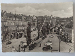 Dresden-Blasewitz, Schillerbrücke, Geschäfte, Div. Autos, LKW, Motorrad, 1955 - Dresden