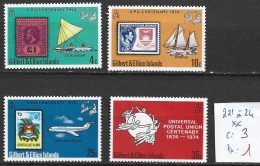 ÎLES GILBERT & ELLICE 221 à 24 ** Côte 3 € - Gilbert & Ellice Islands (...-1979)