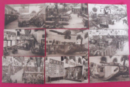 Lot De 9 Cartes Postales. Belgique. Musée Royal De L'armée, Bruxelles. Hall Des Alliés Lettonie Tank Japon Russie - Museums