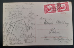 Romania 1930 Post Cancel Postcard Signed - Brieven En Documenten