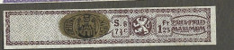 Timbre Taxe  - Tabac -belgique - Anvers - - Prix Pruss Maximun - Annee 1870 - 1900 - Sellos