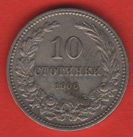 BULGARIA - 10 Stotinki 1906 - Bulgarie