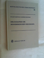 Bibliographie Zur Hennebergischen Geschichte. - 4. Neuzeit (1789-1914)