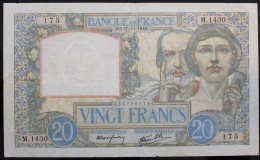 France - 20 Francs - 17-10-1940 - PICK 92b / F12.9 - TB+ - 20 F 1939-1942 ''Science Et Travail''